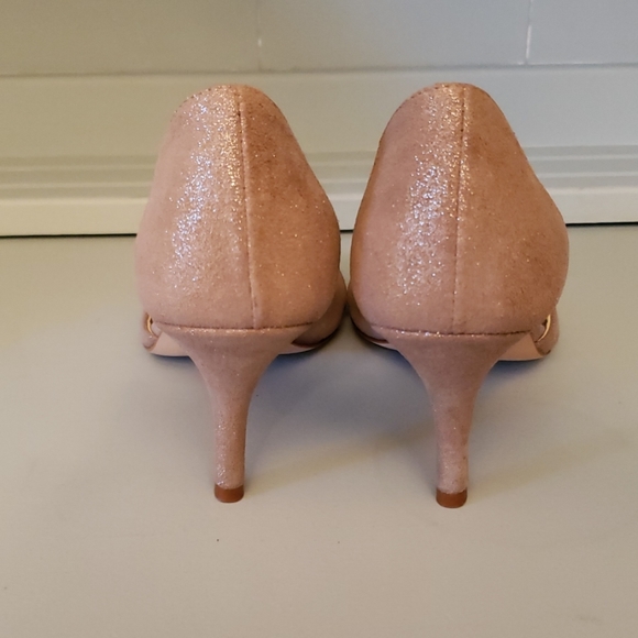 NWT Something Bleu Bleu Bridal Moon Beige Heels - Picture 4 of 8